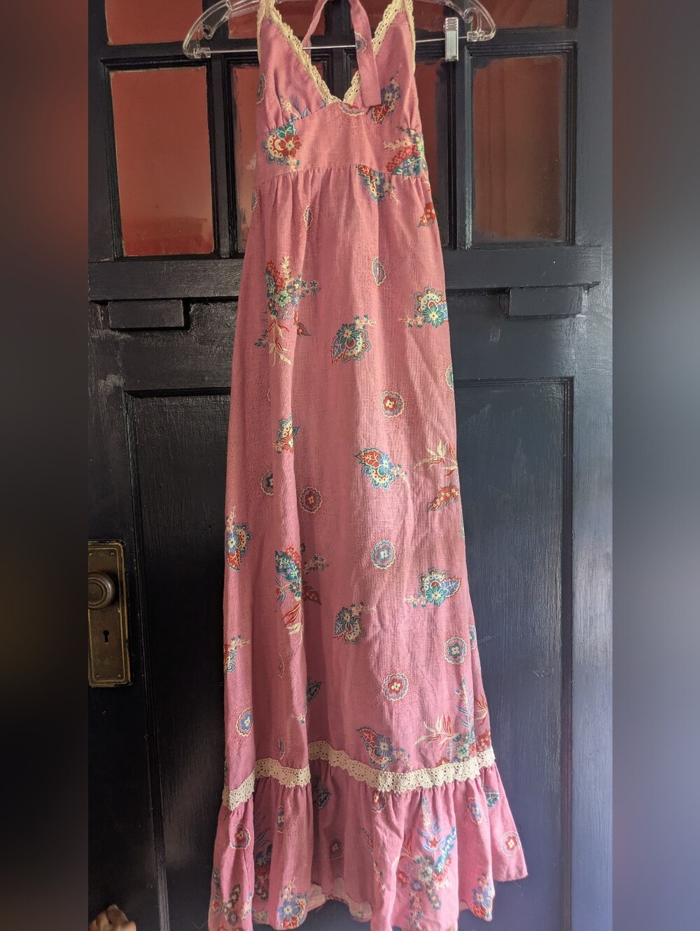 Real Deal 1970s hippie halter dress by Daffy California